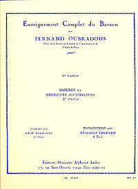 Oubradous: Scales and Daily Exercises Vol. 2 for Bassoon