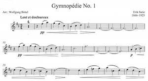 Erik Satie: Gymnop&eacute;die No. 1
