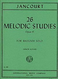 Eugene Jancourt: 26 Melodic Studies, op 15 for Bassoon