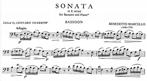 Benedetto Marcello: Sonata in E minor