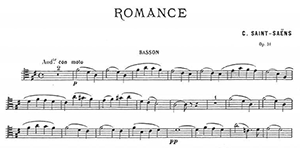 Camille Saint-Sa&euml;ns: Romance in D Major Op. 51