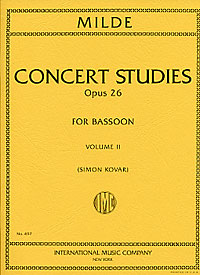 Milde: Concert Studies Opus 26  Vol. 2 for Bassoon