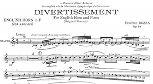 Eug&egrave;ne Bozza: Divertissement