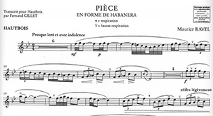 Maurice Ravel: Pi&egrave;ce en forme de Habanera