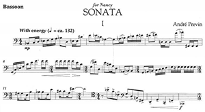 Andr� Previn: Sonata for Bassoon and Piano