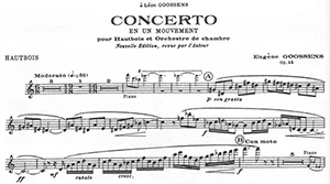 Eug&egrave;ne Goossens: Concerto in 1 Movement