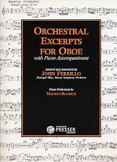 Orchestral Excerpts for Oboe with Piano Accompaniment