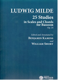 Milde: 25 Studies in Scales and Chords for Bassoon, Op. 24