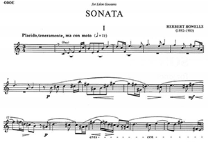 Herbert Howells:  Sonata for Oboe and Piano