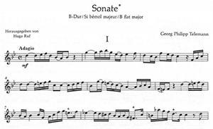 Georg Philipp Telemann: Sonate in Bb major, TWV41:B6