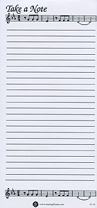 Musical Note Pad