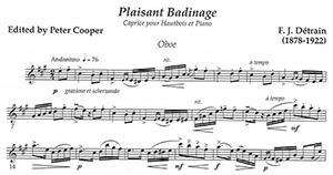 F.J. D&eacute;train: Plaisant Badinage